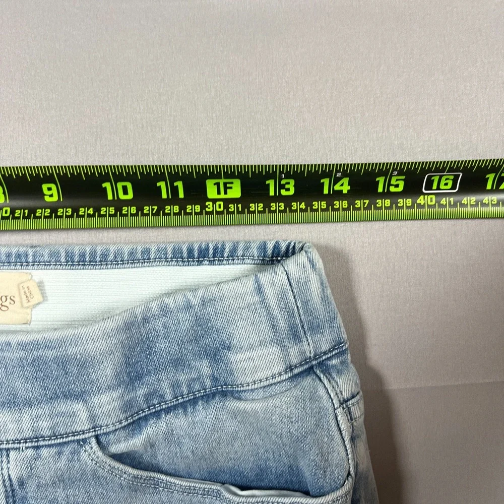 Soft Surroundings The Ultimate Denim Pull On Crop Jeans Women 27 Blue Skinny Leg
